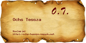 Ochs Tessza névjegykártya